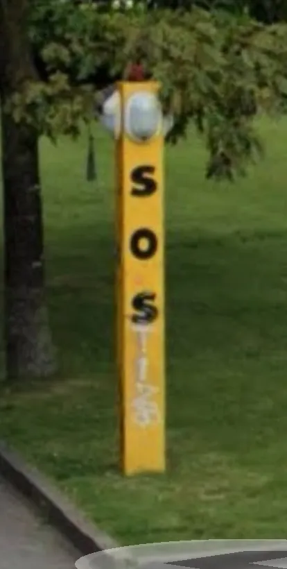 Yellow SOS tower call point